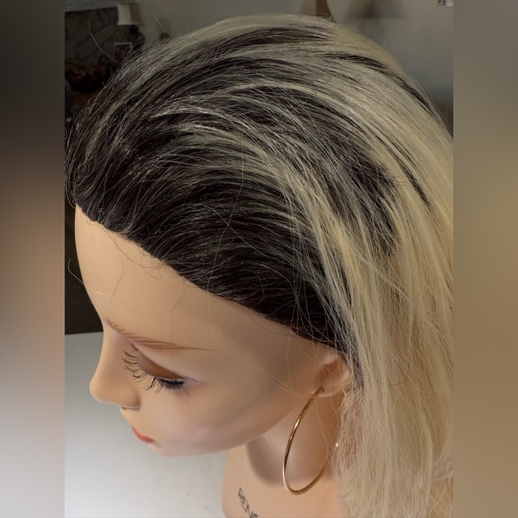 HAIR, 20-21” Wavy, Comb Back, Black/Blonde - Picture 5 of 15